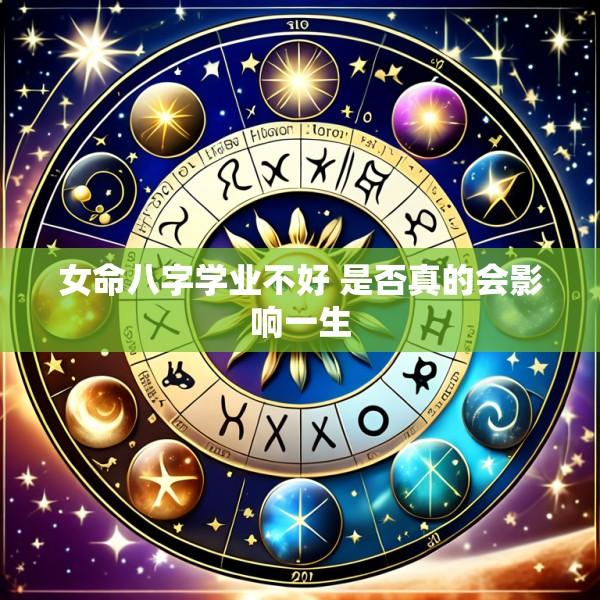 女命八字学业不好 是否真的会影响一生