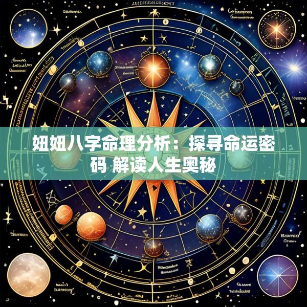 妞妞八字命理分析：探寻命运密码 解读人生奥秘