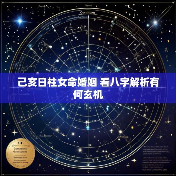 己亥日柱女命婚姻 看八字解析有何玄机