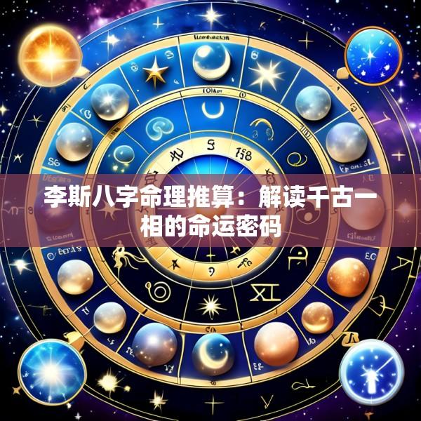 李斯八字命理推算：解读千古一相的命运密码