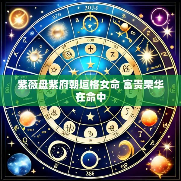 紫薇盘紫府朝垣格女命 富贵荣华在命中