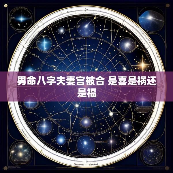男命八字夫妻宫被合 是喜是祸还是福