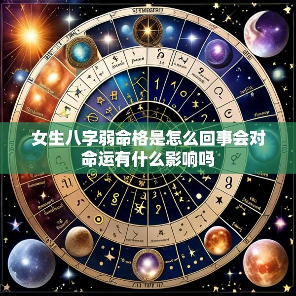 女生八字弱命格是怎么回事会对命运有什么影响吗