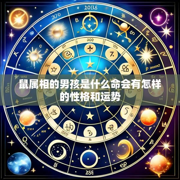鼠属相的男孩是什么命会有怎样的性格和运势