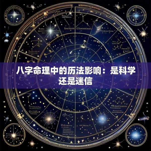 八字命理中的历法影响：是科学还是迷信