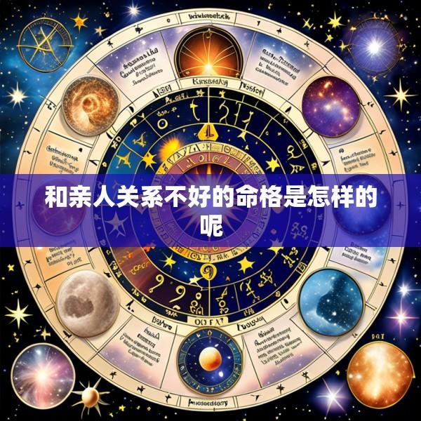 和亲人关系不好的命格是怎样的呢