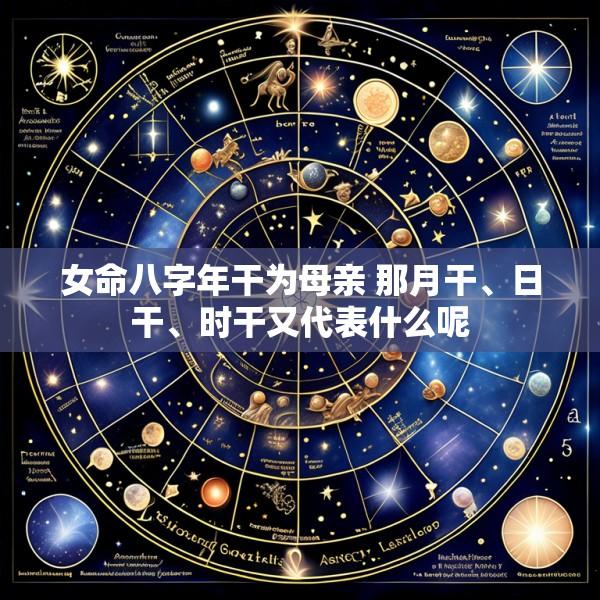 女命八字年干为母亲 那月干、日干、时干又代表什么呢