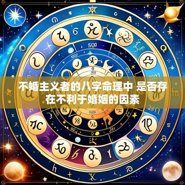 不婚主义者的八字命理中 是否存在不利于婚姻的因素