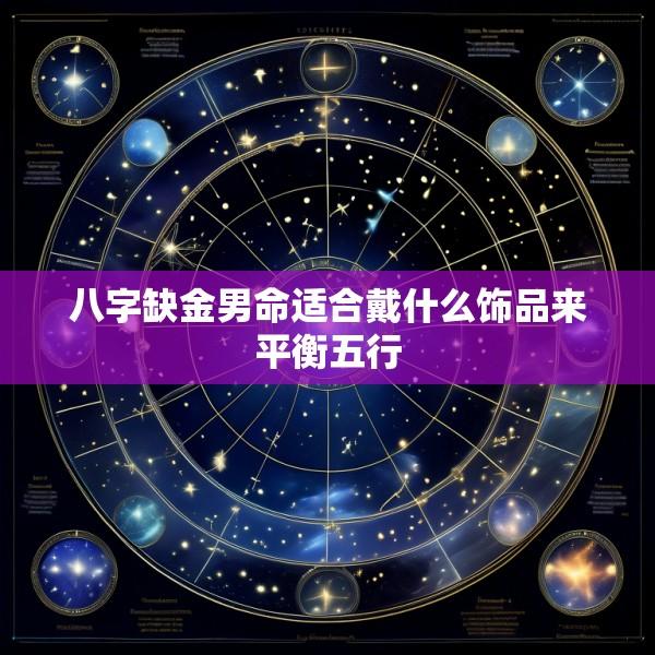 八字缺金男命适合戴什么饰品来平衡五行