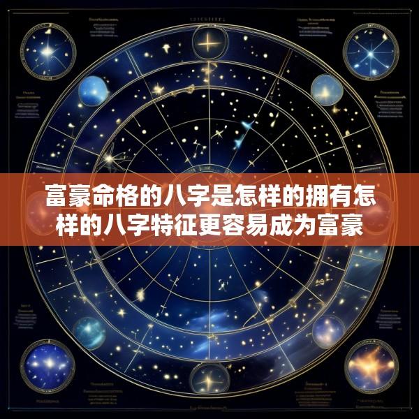 富豪命格的八字是怎样的拥有怎样的八字特征更容易成为富豪