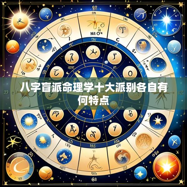 八字盲派命理学十大派别各自有何特点