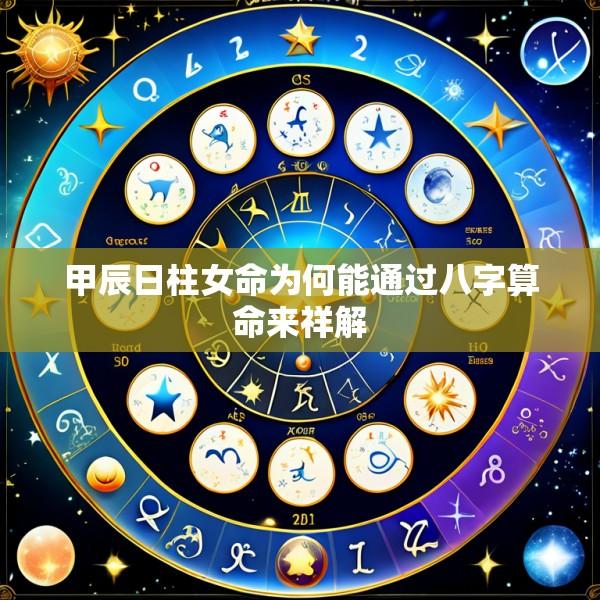 甲辰日柱女命为何能通过八字算命来祥解