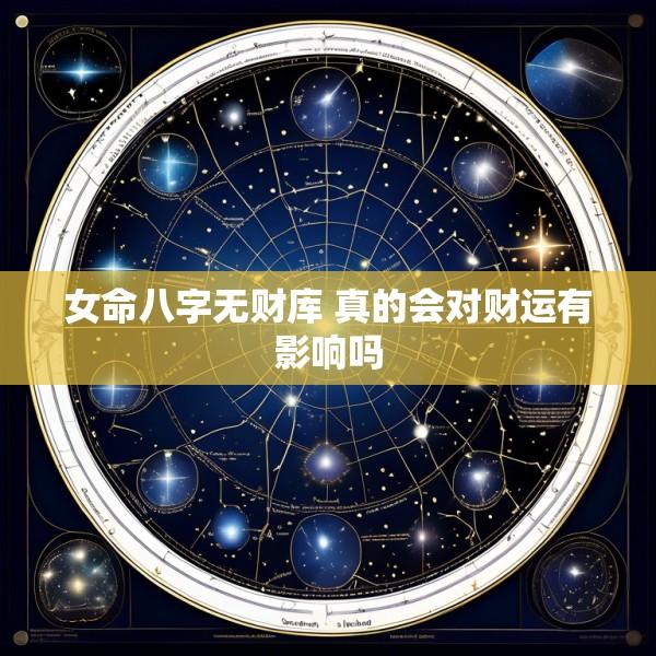 女命八字无财库 真的会对财运有影响吗