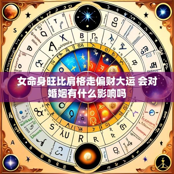 女命身旺比肩格走偏财大运 会对婚姻有什么影响吗