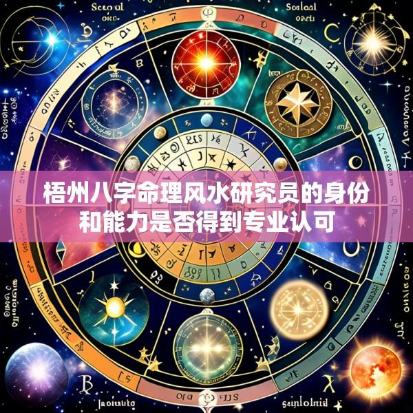 梧州八字命理风水研究员的身份和能力是否得到专业认可