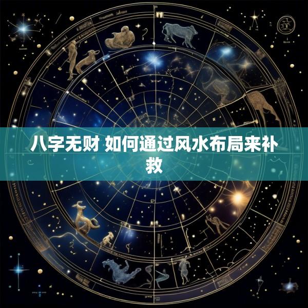 八字无财 如何通过风水布局来补救