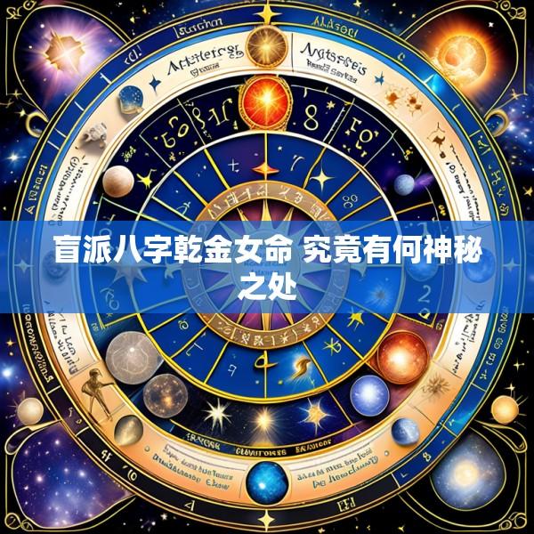 盲派八字乾金女命 究竟有何神秘之处