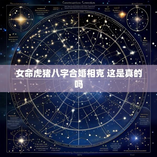 女命虎猪八字合婚相克 这是真的吗