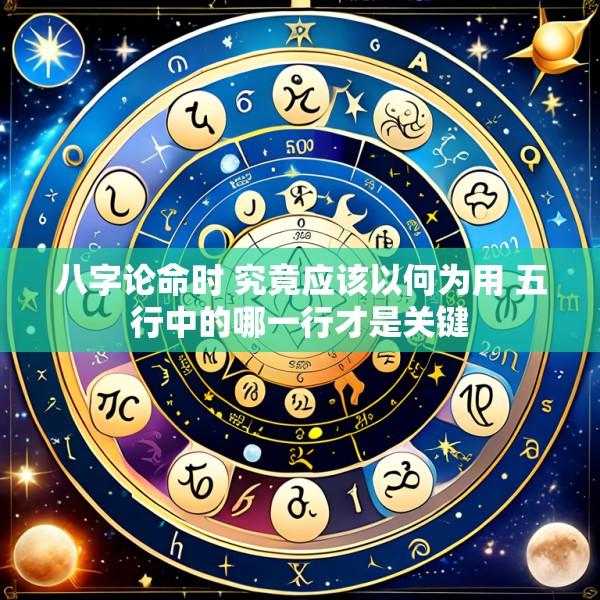 八字论命时 究竟应该以何为用 五行中的哪一行才是关键