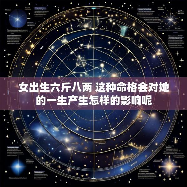 女出生六斤八两 这种命格会对她的一生产生怎样的影响呢