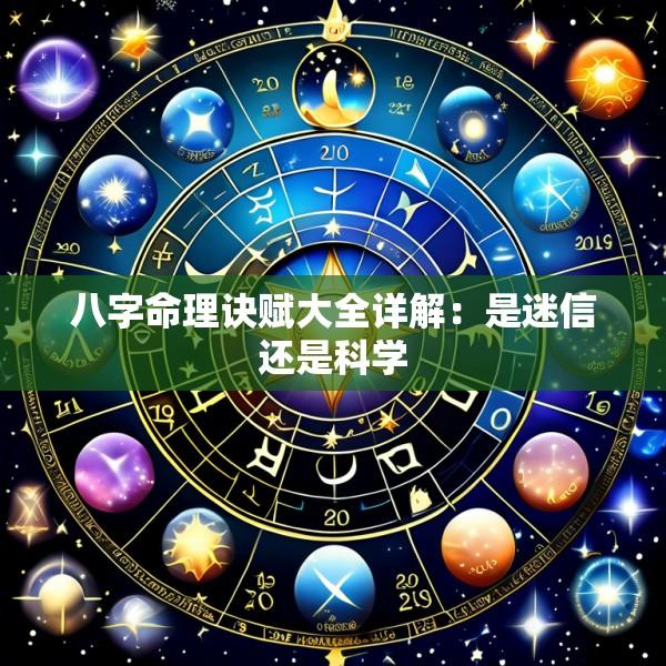 八字命理诀赋大全详解：是迷信还是科学