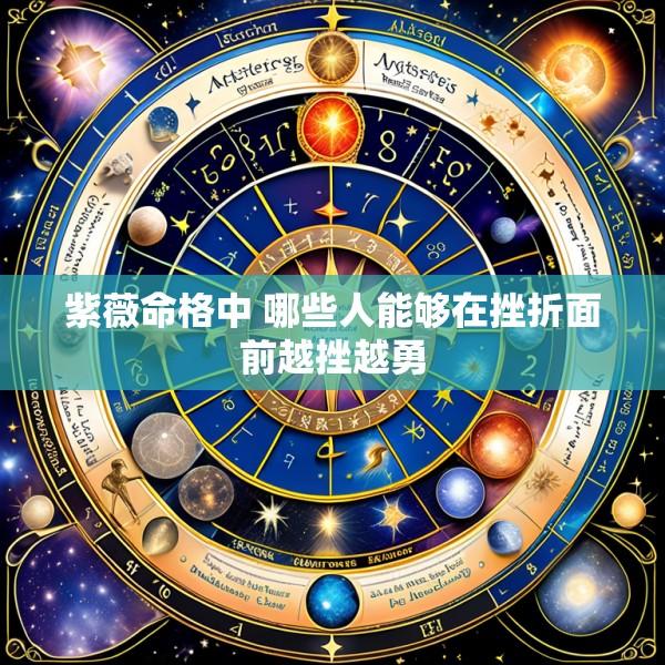 紫薇命格中 哪些人能够在挫折面前越挫越勇