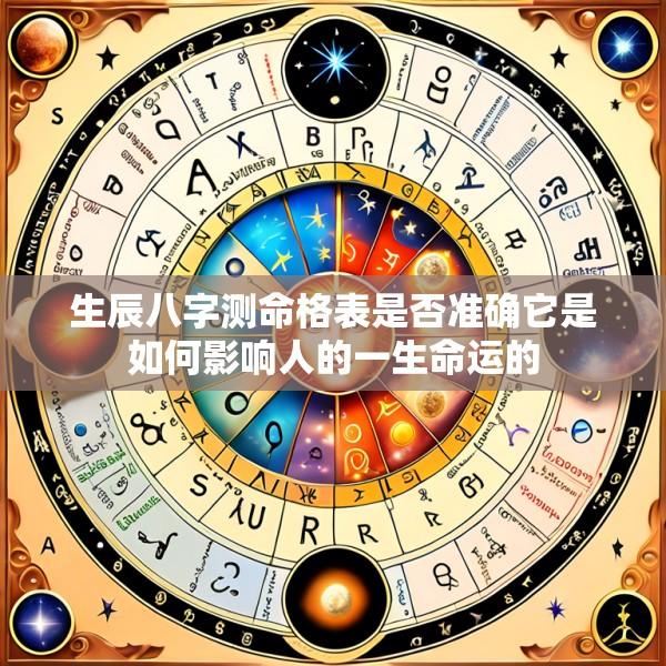 生辰八字测命格表是否准确它是如何影响人的一生命运的