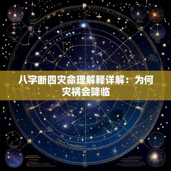 八字断四灾命理解释详解：为何灾祸会降临