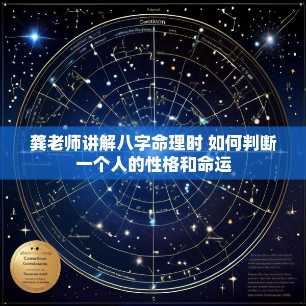 龚老师讲解八字命理时 如何判断一个人的性格和命运