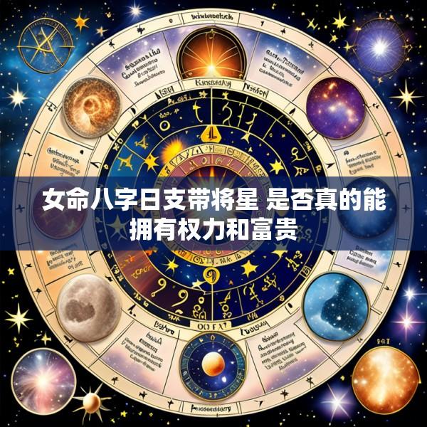 女命八字日支带将星 是否真的能拥有权力和富贵