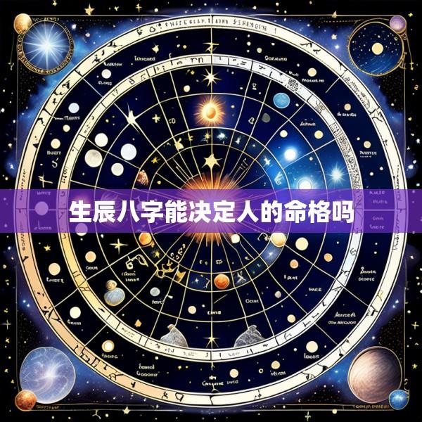 生辰八字能决定人的命格吗