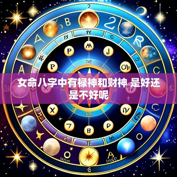 女命八字中有禄神和财神 是好还是不好呢
