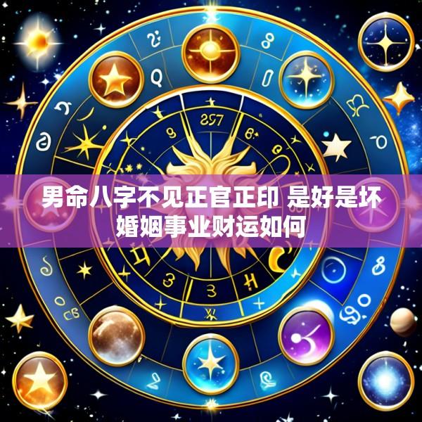 男命八字不见正官正印 是好是坏婚姻事业财运如何