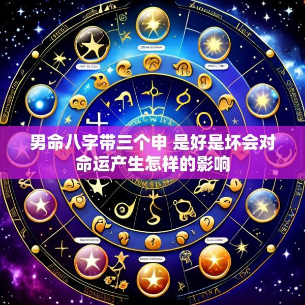 男命八字带三个申 是好是坏会对命运产生怎样的影响