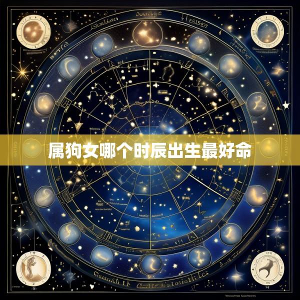 属狗女哪个时辰出生最好命