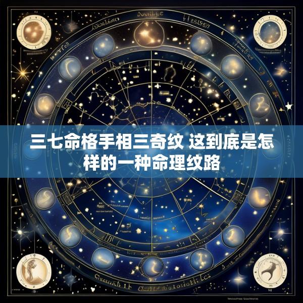 三七命格手相三奇纹 这到底是怎样的一种命理纹路