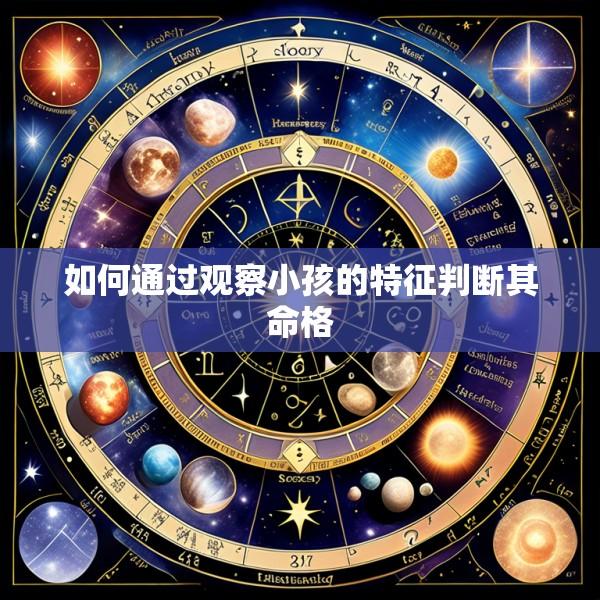 如何通过观察小孩的特征判断其命格
