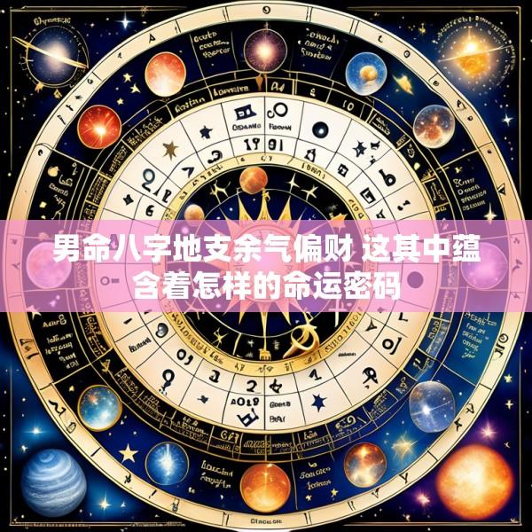 男命八字地支余气偏财 这其中蕴含着怎样的命运密码