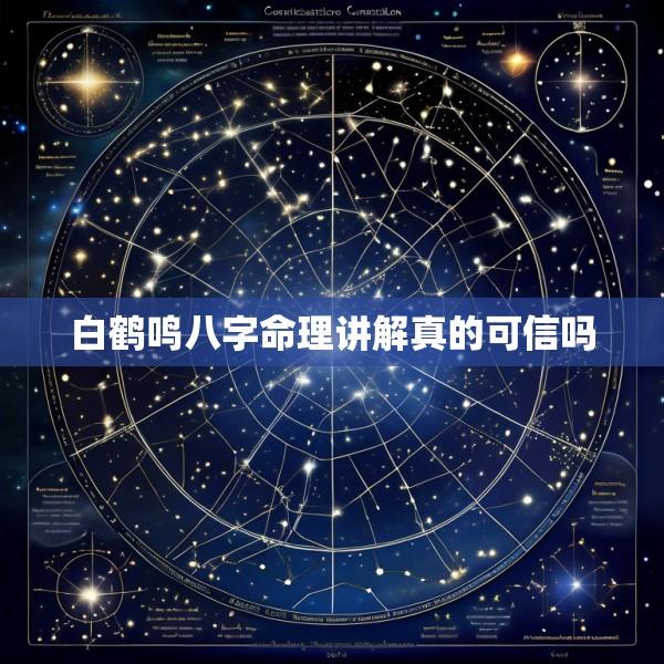 白鹤鸣八字命理讲解真的可信吗