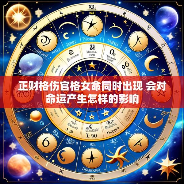 正财格伤官格女命同时出现 会对命运产生怎样的影响