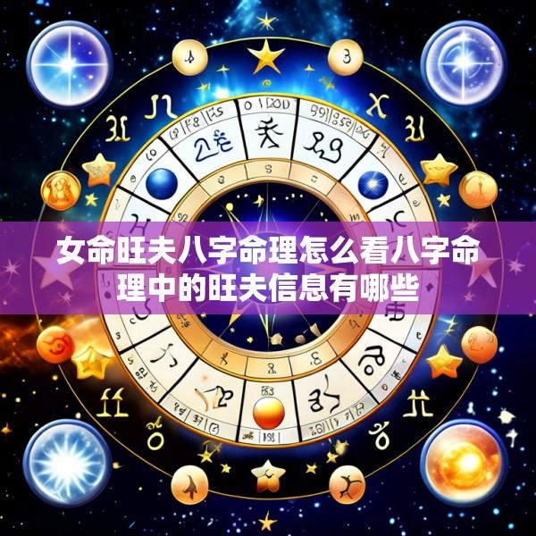 女命旺夫八字命理怎么看八字命理中的旺夫信息有哪些