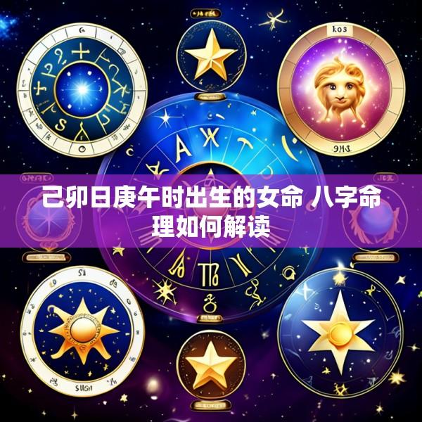 己卯日庚午时出生的女命 八字命理如何解读