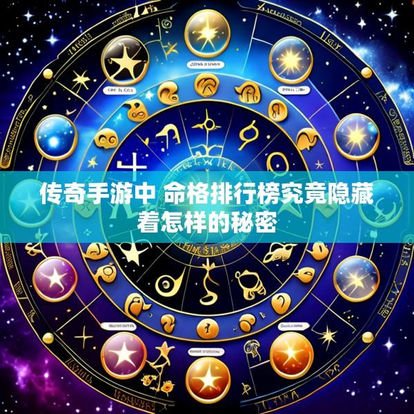 传奇手游中 命格排行榜究竟隐藏着怎样的秘密