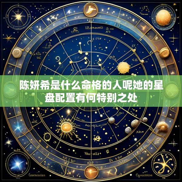 陈妍希是什么命格的人呢她的星盘配置有何特别之处