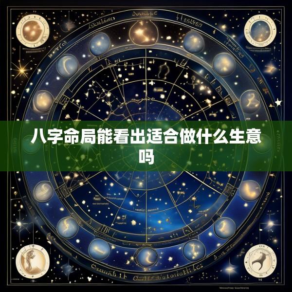 八字命局能看出适合做什么生意吗