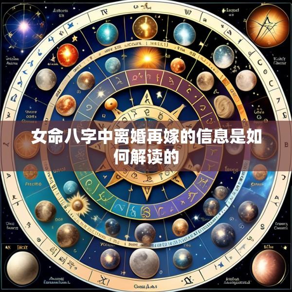 女命八字中离婚再嫁的信息是如何解读的