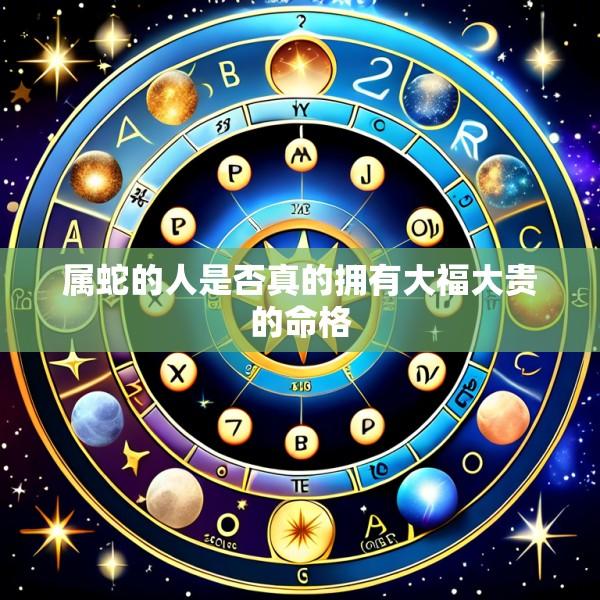 属蛇的人是否真的拥有大福大贵的命格