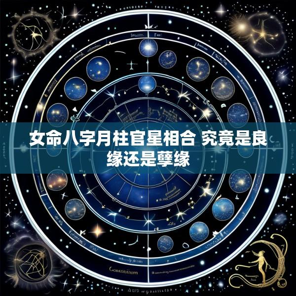 女命八字月柱官星相合 究竟是良缘还是孽缘