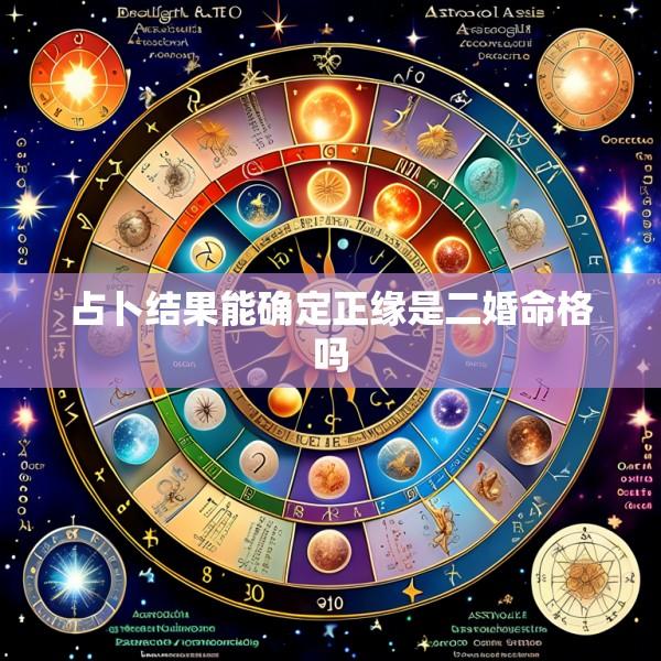 占卜结果能确定正缘是二婚命格吗