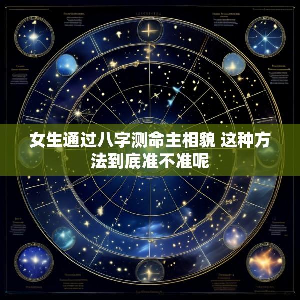 女生通过八字测命主相貌 这种方法到底准不准呢